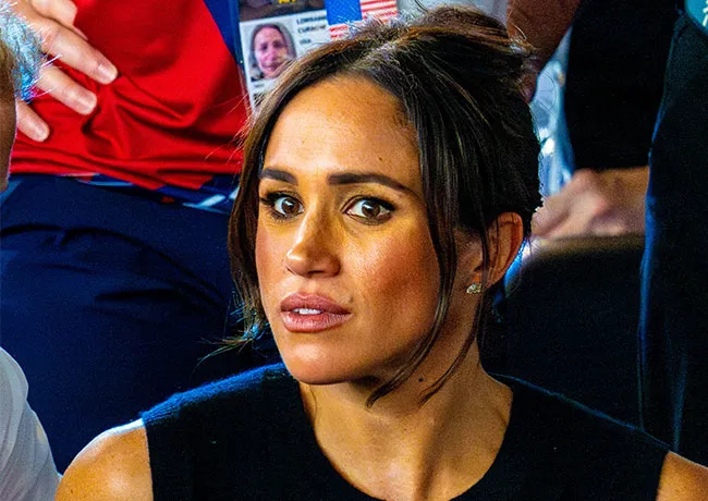 Meghan Markle looking shocked