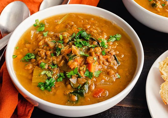 bowl of lentils