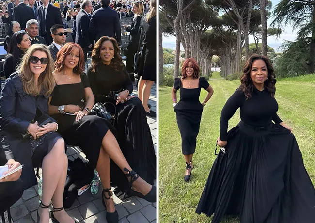 Oprah and Gayle King to see Pope Leo