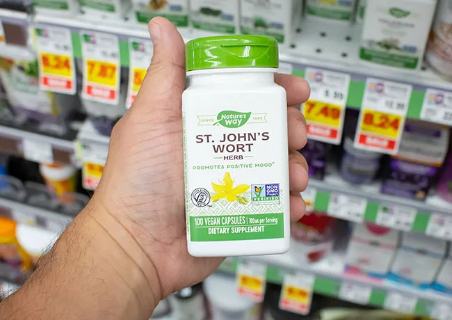 bottle of st. john's wort