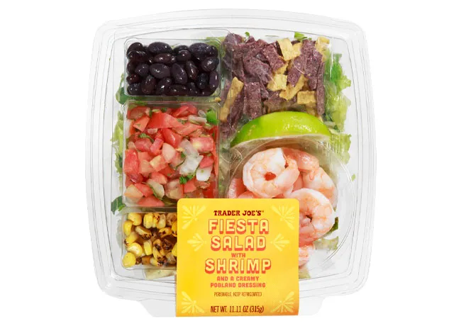 fiesta salad with shrimp
