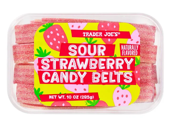 sour strawberry candy belts
