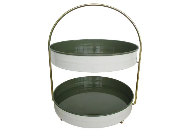 two-tier tray