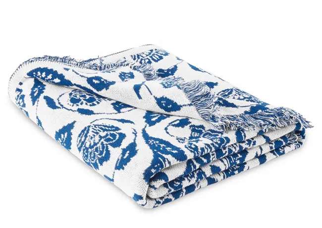 floral throw blanket