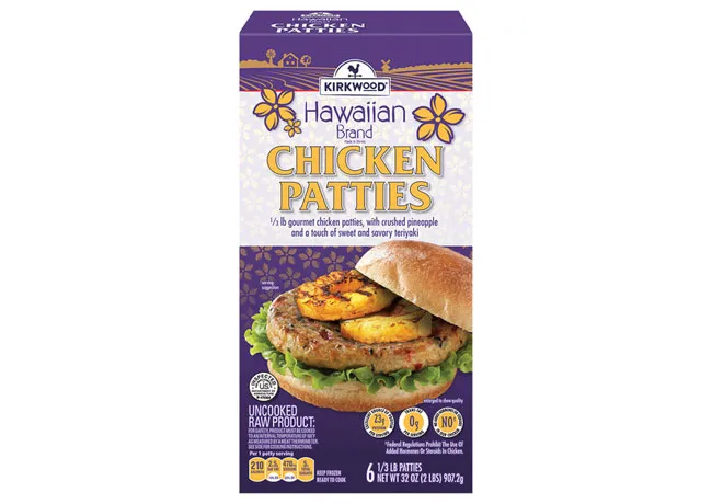 hawaiian flavored chicken patties