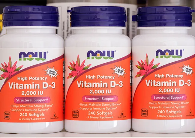 bottles of vitamin d