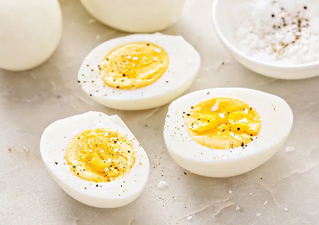 hard boiled eggs