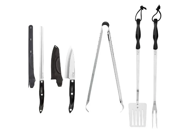 5-piece essential barbecue set for grilling enthusiasts from Cutco.