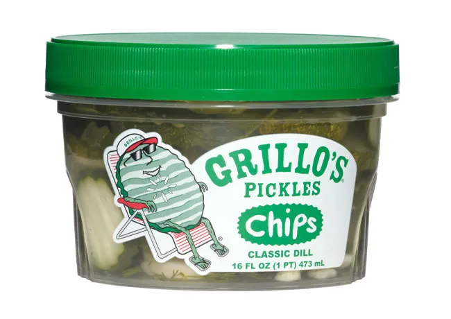 "Grillo's Pickle Chips from Costco"
