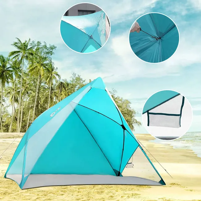 Instant pop-up sun shelter for outdoor events at Costco.