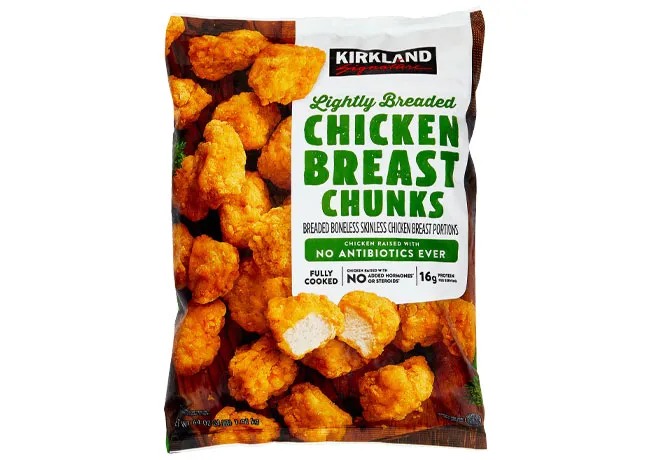 "Kirkland Lightly Breaded Chicken Breast Nuggets from Costco"