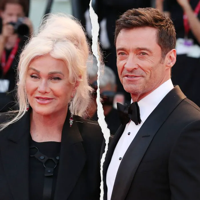 Hugh Jackman and Deborra-Lee Furness posing together.
