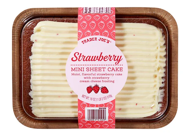 "Trader Joe's Strawberry Mini Sheet Cake"