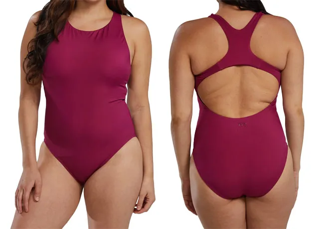 Women's swimsuit by TYR, ideal for swimming and beach activities.