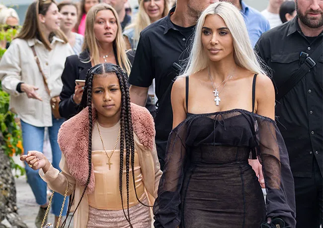 Kim Kardashian and North West