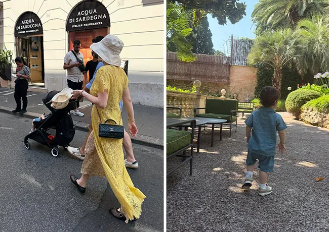 Lindsay Lohan Rome photo dump Instagram