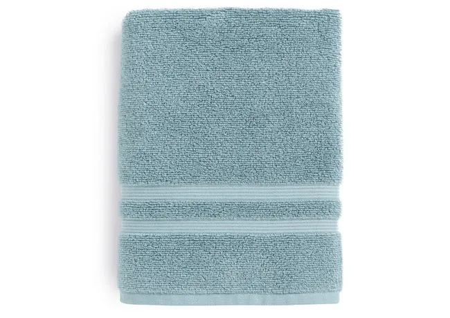Mainstays performance solid bath towel in various colors.