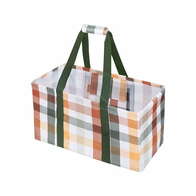 "Aldi Plaid Utility Tote"