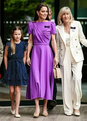 "Kate Middleton and Princess Charlotte at Wimbledon Championships"