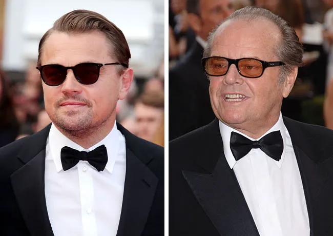 "Leonardo DiCaprio resembling Jack Nicholson in recent photos"