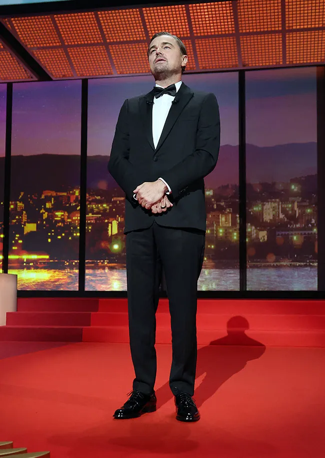 Leonardo DiCaprio at the opening ceremony of the 78th Cannes Film Festival
