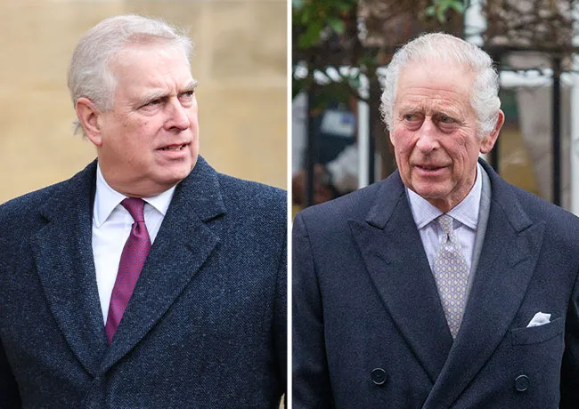 Prince Andrew and King Charles