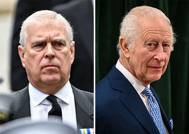 Prince Andrew and King Charles