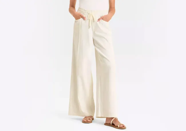 Women's high-rise wide-leg beach pants from Universal Thread.