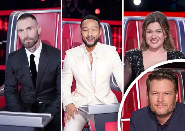 Blake Shelton Adam Levine Kelly Clarkson John Legend The Voice