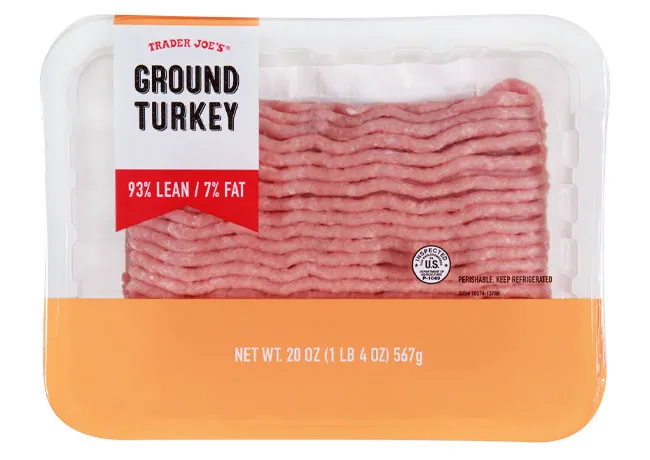 Lean ground turkey package from Trader Joe's
