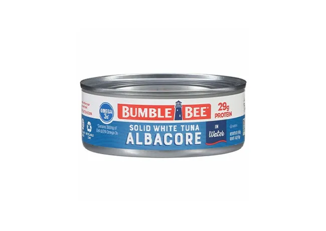 Canned tuna varieties available at Walmart.