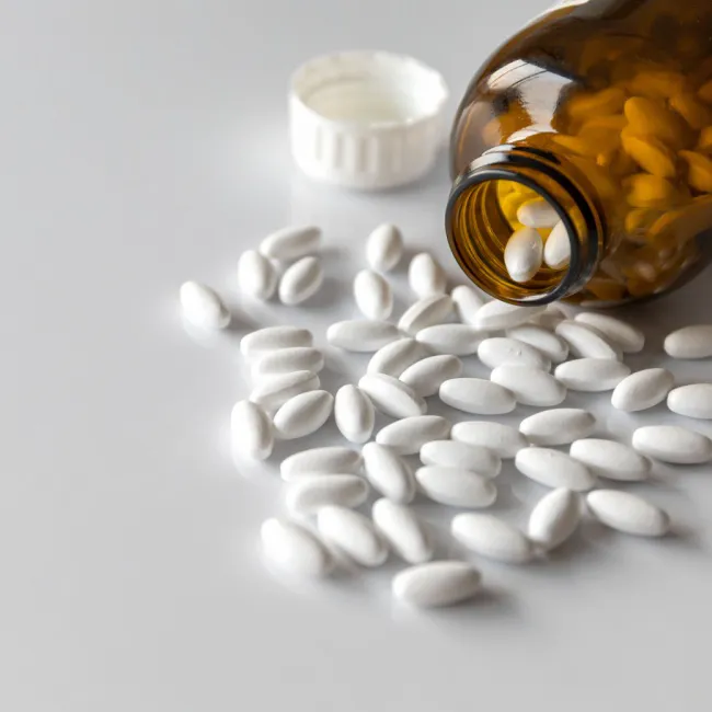 Potassium supplements in capsules and tablets