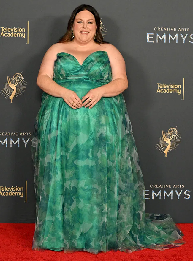 Chrissy Metz at the 2025 Creative Arts Emmy Awards red carpet.