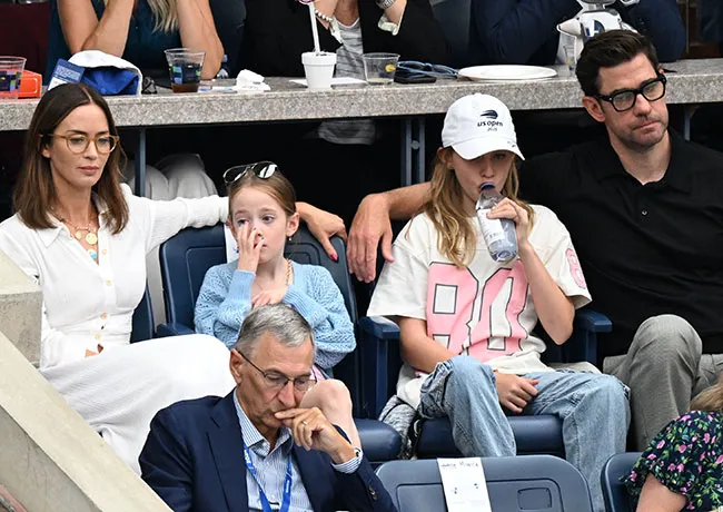 Emily Blunt and John Krasinski at the US Open event.