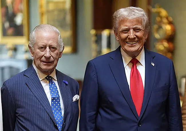 King Charles and Donald Trump UK 2025