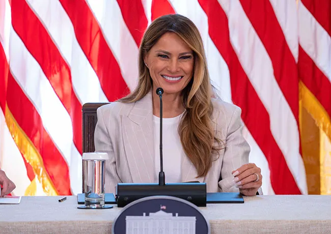 "Melania Trump at the White House AI Taskforce Meeting"