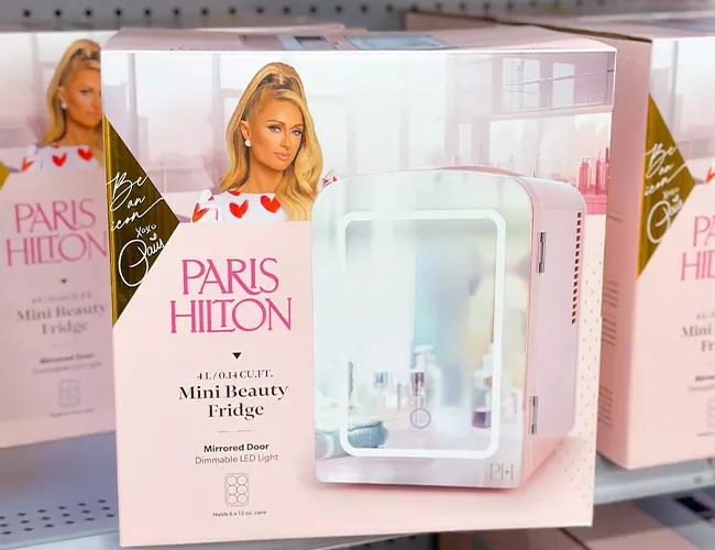 paris hilton beauty fridge