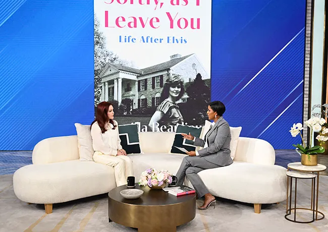 Priscilla Presley and Tamron Hall on the Tamron Hall Show