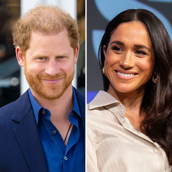 Prince Harry and Meghan Markle posing together.