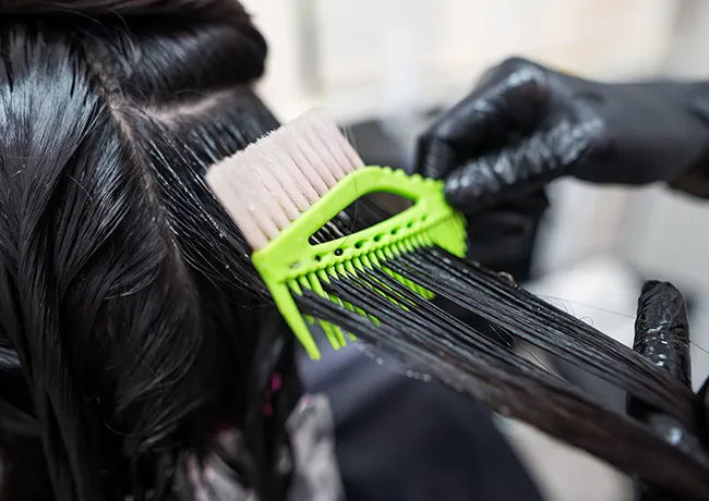 woman-keratin-treatment