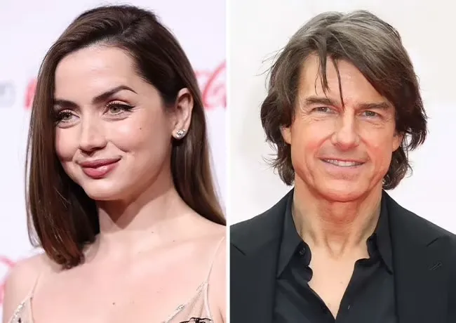 Ana de Armas and Tom Cruise at a glamorous event