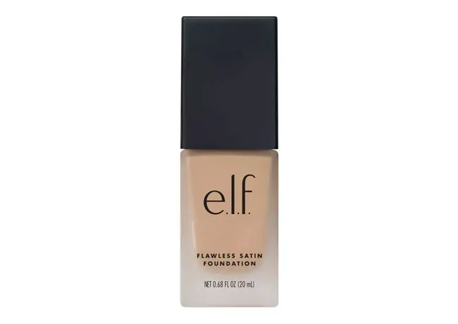 ELF Satin Coverage Foundation for smooth, flawless complexion.