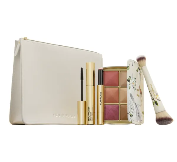 Hourglass Cosmetics best sellers set featuring popular makeup products.