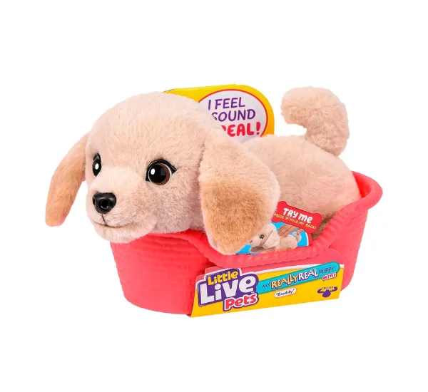 Realistic mini retriever puppy toy for kids.