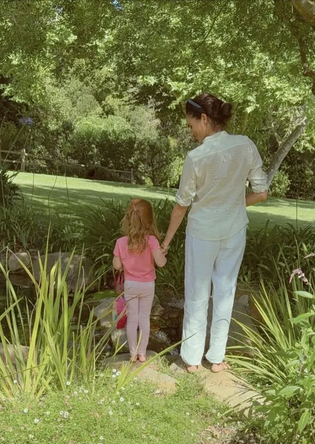 Meghan Markle and daughter Lilibet