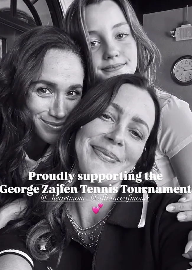 Meghan Markle at George Zajfen Tennis Tournament
