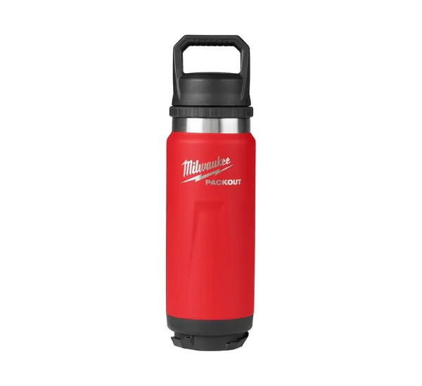 Milwaukee Packout thermal bottle, 709 mL, perfect for hydration.