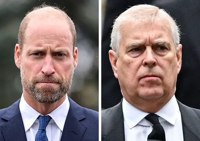 Prince William and Prince Andrew