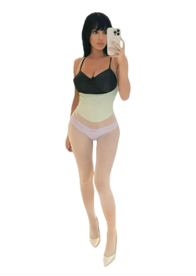 Bianca Censori smiling selfie on Instagram