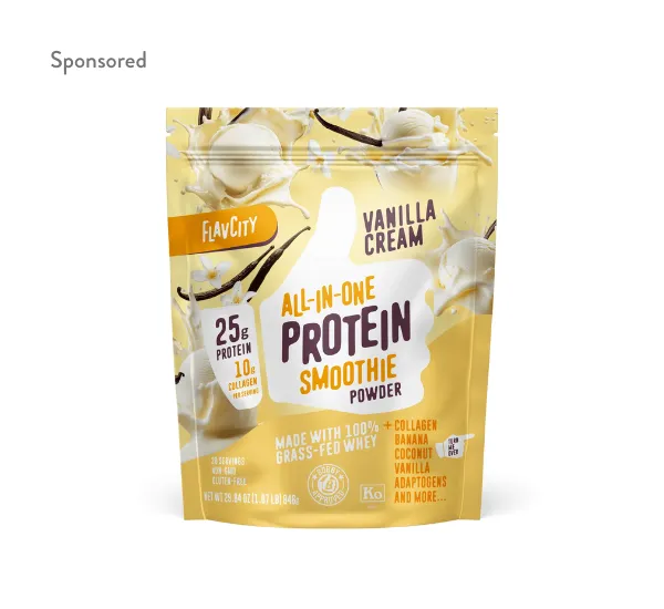 FlavCity Vanilla Cream Protein Smoothie recipe